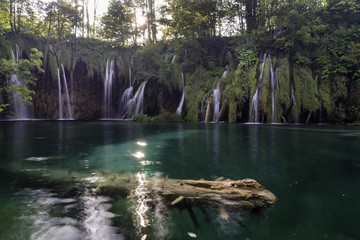 Waterfalls in Plitvice National Park,Croatia,Europe