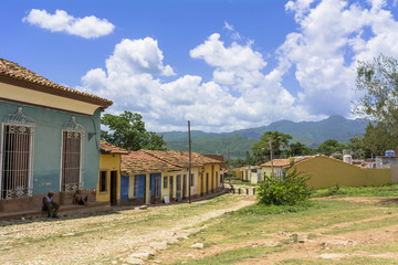 Fototapeta na wymiar キューバの田舎町