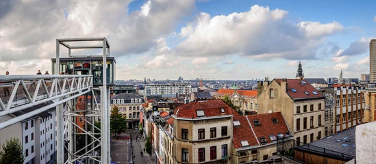 Photo sur Plexiglas Bruxelles Vue de Bruxelles depuis la place du Palais de Justice