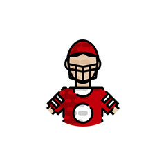 American football flat icon