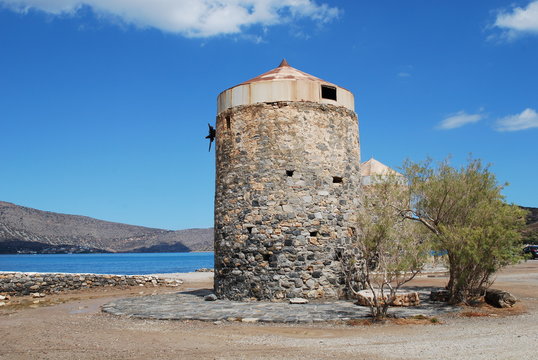Griechenland - Kreta - alte M&uuml;hle bei Elounda