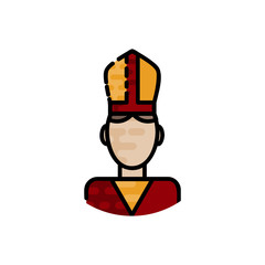Christianity flat icon