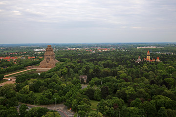 Leipzig Luftaufnahme, Völkerschlachtdenkmal
