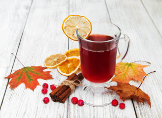 hot mulled wine