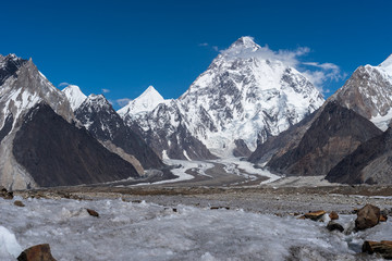 Wunderschöner K2-Berg und Angel Peak, K2-Wanderung