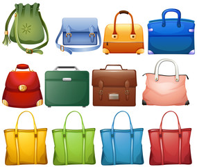 Different design of handbags