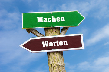 Schild 127 - Machen
