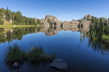 Sylvan Lake / A scenic lake in the Black Hills of South Dakota.