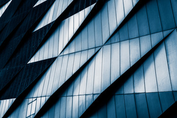 Close-Up Of Modern Office Buildings,Shanghai,China. - obrazy, fototapety, plakaty
