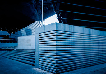 Obraz premium Staircase Leading Towards modern buildings in China.