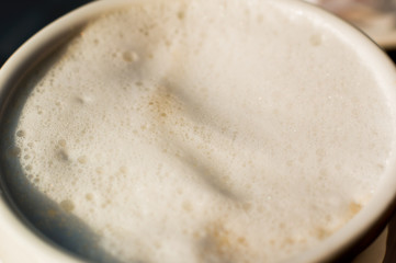 cappuccino foam