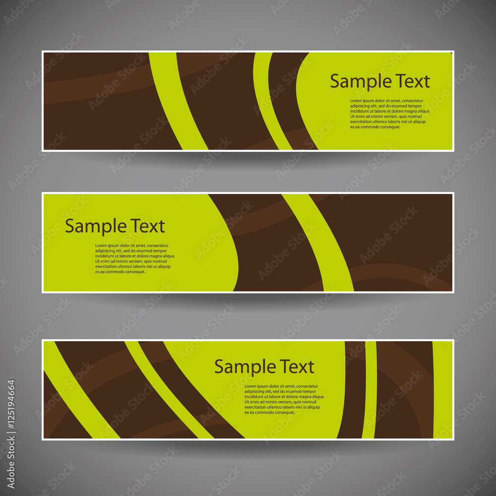 Poster banner or header design with abstract circles pattern