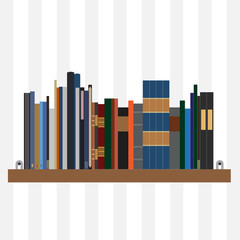 Book shelf vector