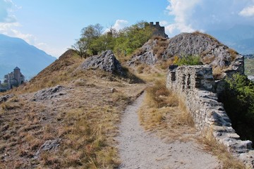 Burgruine, Chateau de Tourbillon, Sion, Wallis