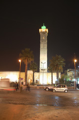 Minaret (now destroyed) of the Great Mosque of Aleppo - Syria