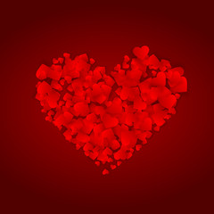 Obraz na płótnie Canvas beautiful red heart