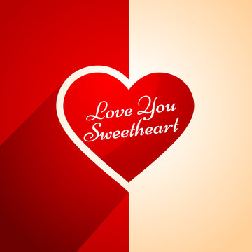 love you heart design