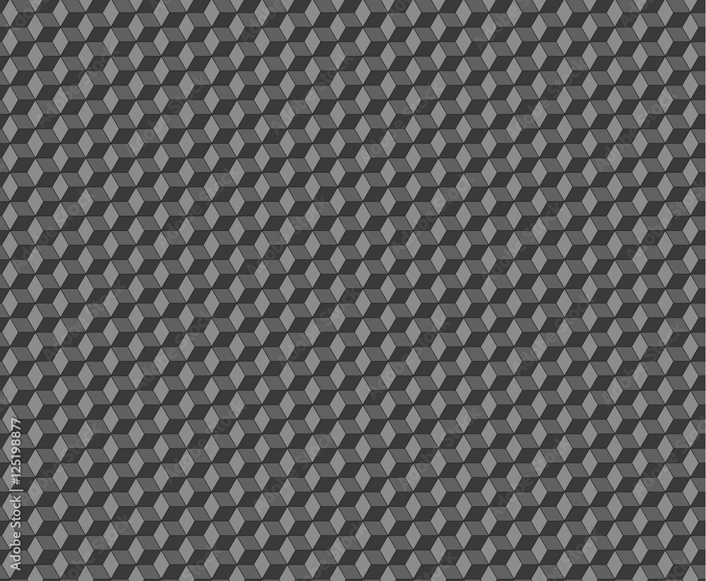 Poster cubes abstract seamless pattern.