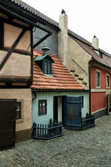 The new world (Nový Svět) – unusual romantic place in Prague, Czech Republic