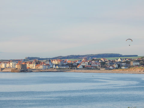paramoteur au dessus ambleteuse