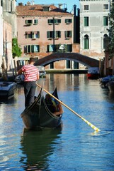Gondolero en Venecia