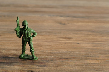 Plastic toy army figurine