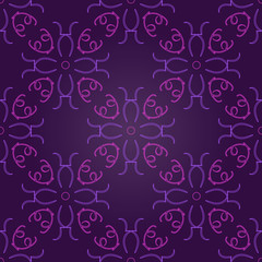 Seamless pattern with abstract color flowers.