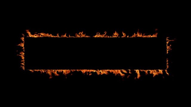 Rectangle Burning in Flames