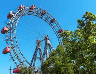 Deurstickers Ferris Wheel in Vienna © maylat