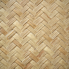 close up woven bamboo pattern background texture