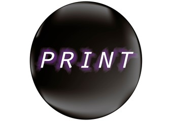 label printing on a black background