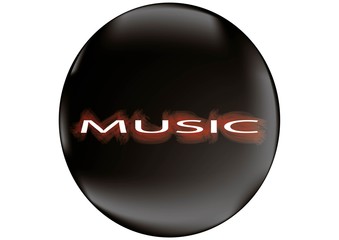 label musik on a black background