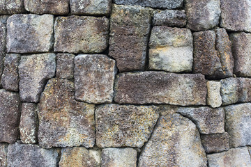 Stone wall in Edinburgh - UK - Great Britain - Background or Texture