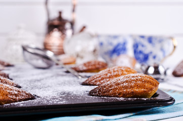Homemade biscuits madeleines