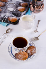 Homemade biscuits madeleines
