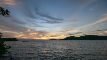 Sunset at Yo Island, Songkhla, Thailand