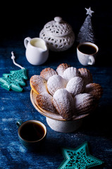 Homemade biscuits madeleines