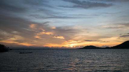 Sunset at Yo Island, Songkhla, Thailand