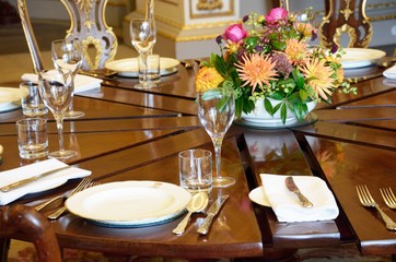 Table set for Aristocratic ready dining