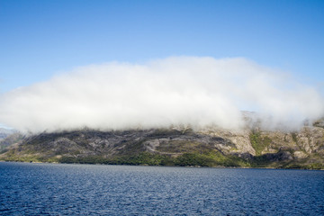 Fototapeta na wymiar Inside Passage Of The Chilean Fjords