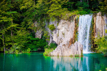 Plitvice lake in Croatia
