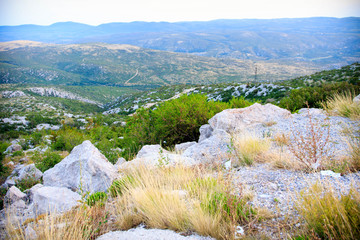 Rocky landscape in Croatia