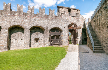 Fototapeta na wymiar Montebello Castle of Bellinzona, Ticino, Switzerland