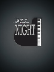 JAzz Night- Typo Flügel