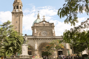 Fototapeta na wymiar Manila Cathedral in Intramuros, Philippines