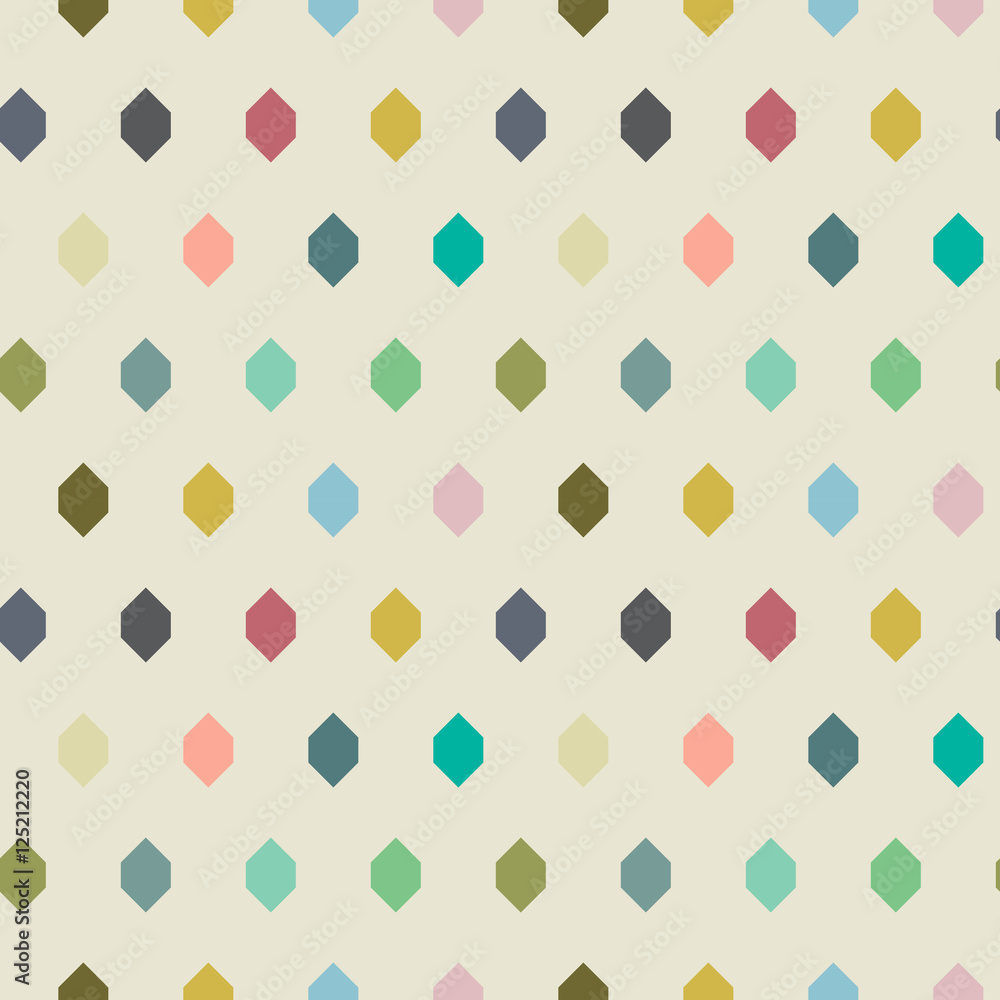Poster Small hexagons pattern.