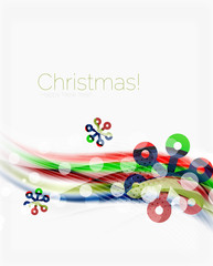 Christmas wave abstract background