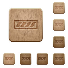 Progress bar wooden buttons