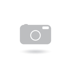 Camera icon vector isolated on white background