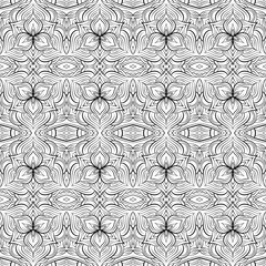 Fantasy decorative ornamental seamless pattern